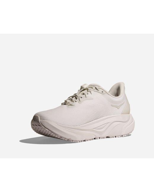 Hoka One One White Arahi Sr Walking Shoes