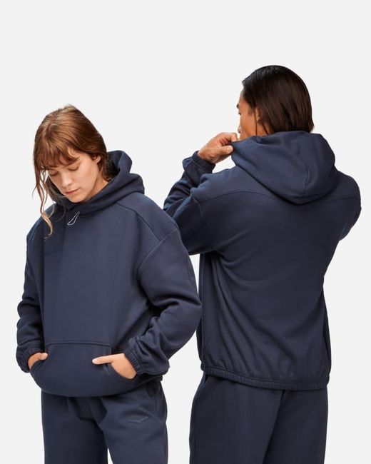 Hoka One One Blue Essential Hoodie in Outer Space Größe XL | Hoodies