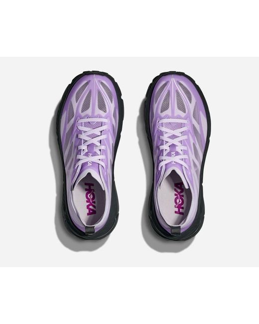 Hoka One One Purple Mafate Speed 4 Lite Schuhe in Starlight Glow/Aster Flower Größe 40 2/3 | Lifestyle