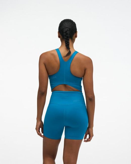 Hoka One One Blue Elaro Crop Bra