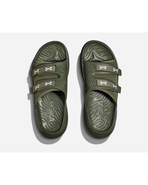 Hoka One One Ora Luxe WTAPS Schuhe in Four Leaf Clover/White Größe 