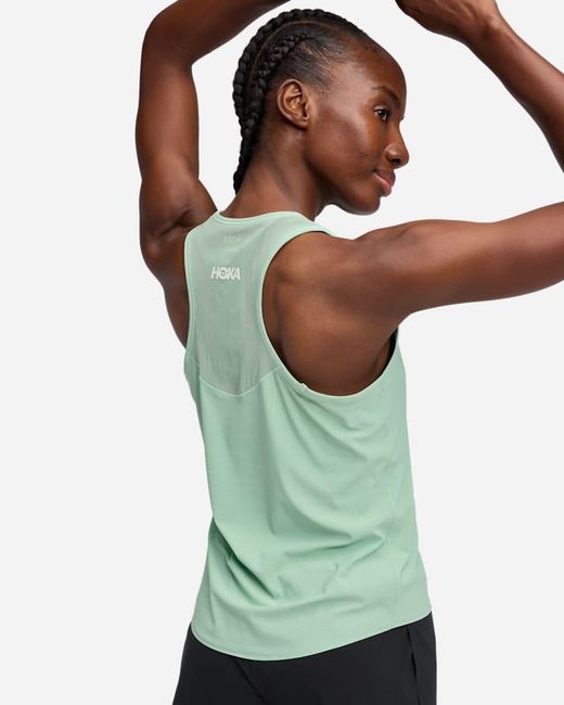 Hoka One One Green Airolite Tank Top 2.0