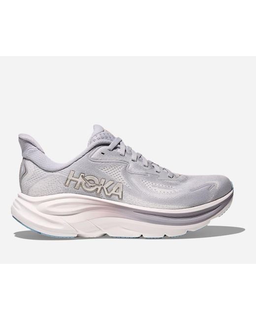 Hoka One One White Clifton 10 Road Running Shoes