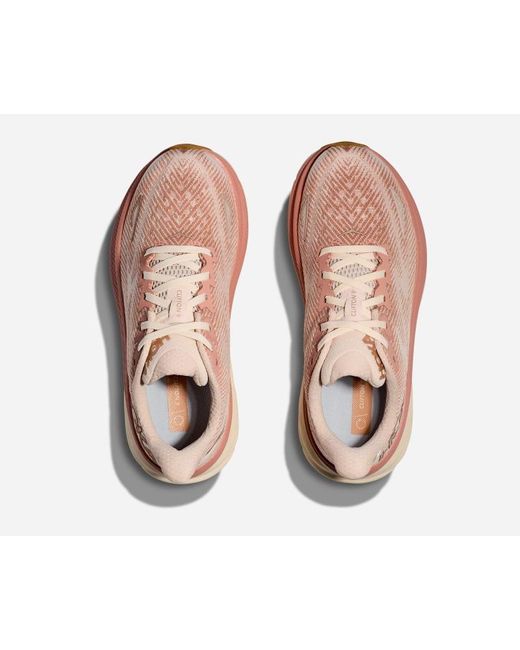 Clifton 9 Chaussures pour Femme en Sandstone/Cream Taille 36 2/3 | Route Hoka One One en coloris Pink