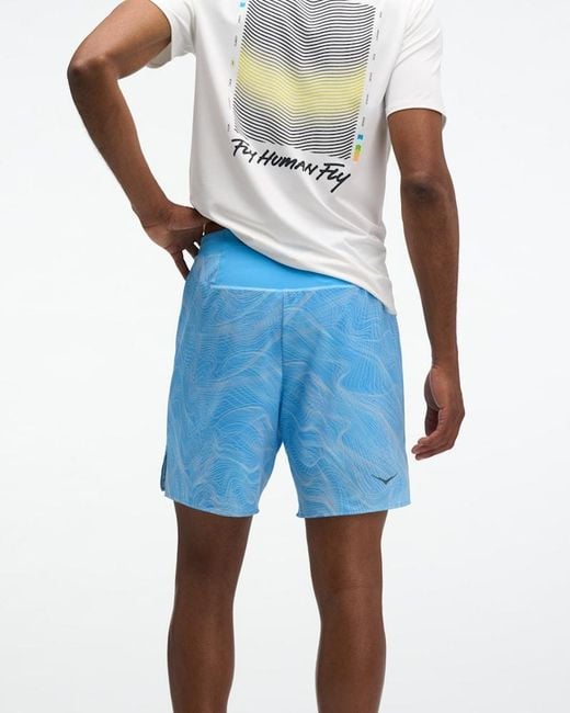 Hoka One One Blue Glide Shorts 7'' 2in1 for men