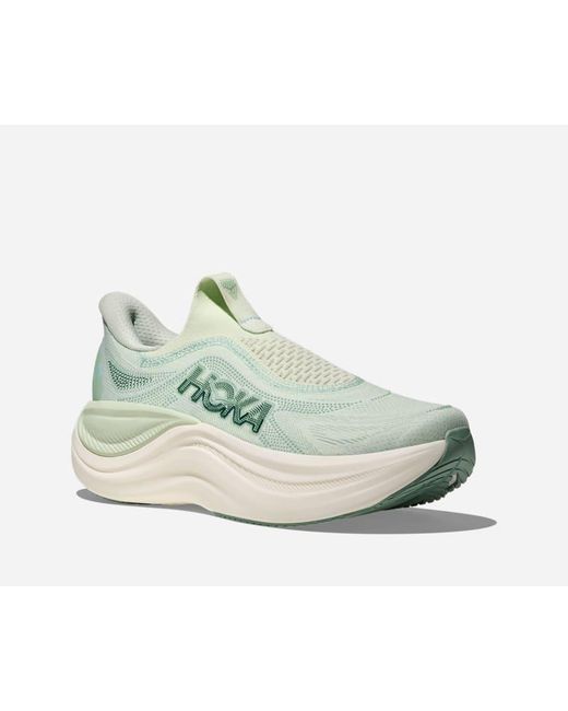Hoka One One Blue Skyward Laceless Recovery Shoes