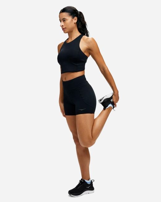 Hoka One One Black Elaro 5" Bike Shorts