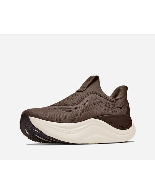 Hoka One One Brown Skyward Laceless Recovery Shoes for men
