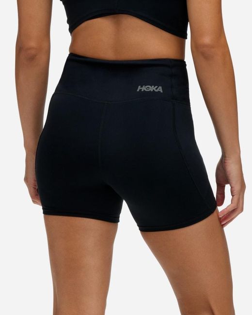 Hoka One One Black Elaro 5" Bike Shorts