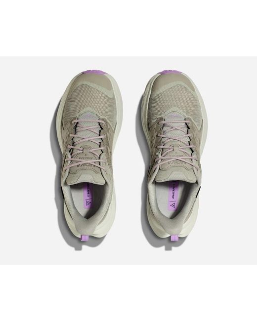 Hoka One One Gray Anacapa 2 Low GORE-TEX Schuhe für Damen in Barley/Celadon Tint Größe 38 | Wandern