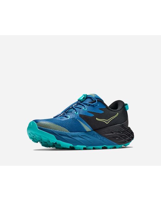Hoka One One Blue Kid's Speedgoat 7 Trail Shoes