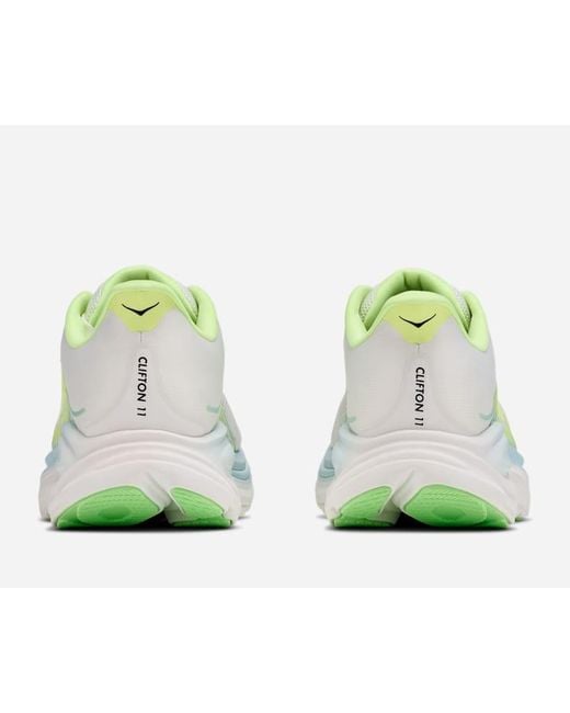 Hoka One One White Clifton 11 Road Running Shoes
