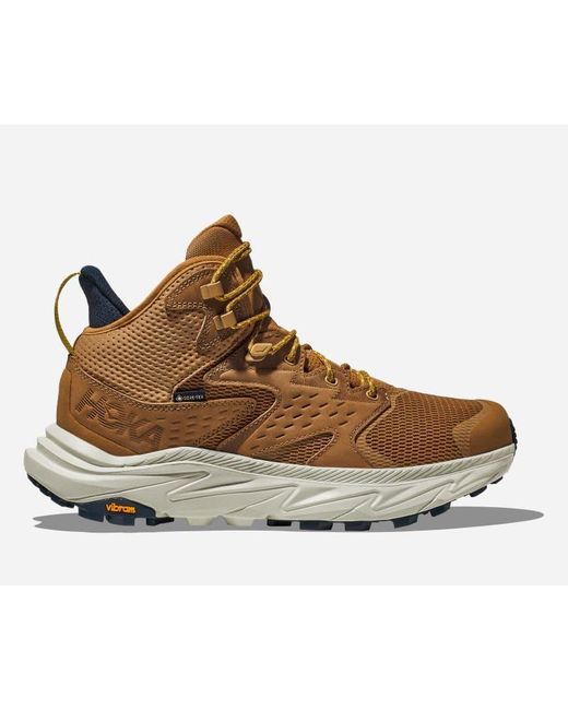 Hoka One One Anacapa 2 Mid GORE-TEX Schuhe für Herren in Honey/Celadon Tint Größe 40 2/3 | Wandern in Brown für Herren