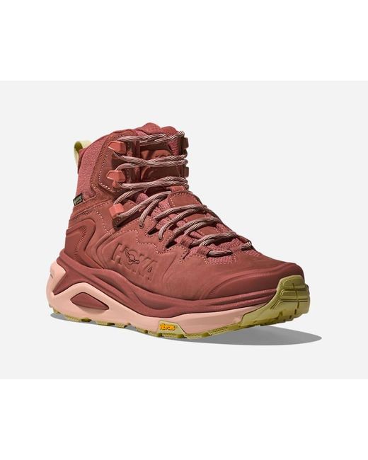 Hoka One One Red Kaha 3 Gore-tex Hiking Shoes
