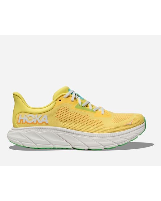 Hoka One One Yellow Arahi 7 Road Running Shoes for men