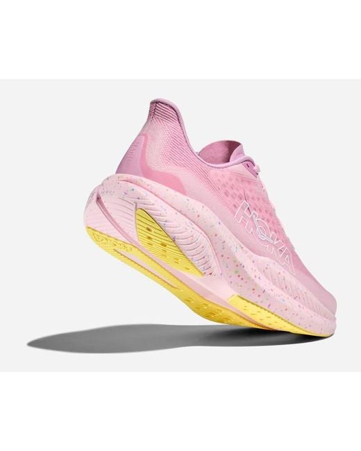 Hoka One One Pink Mach 6 Road Running Shoes for men