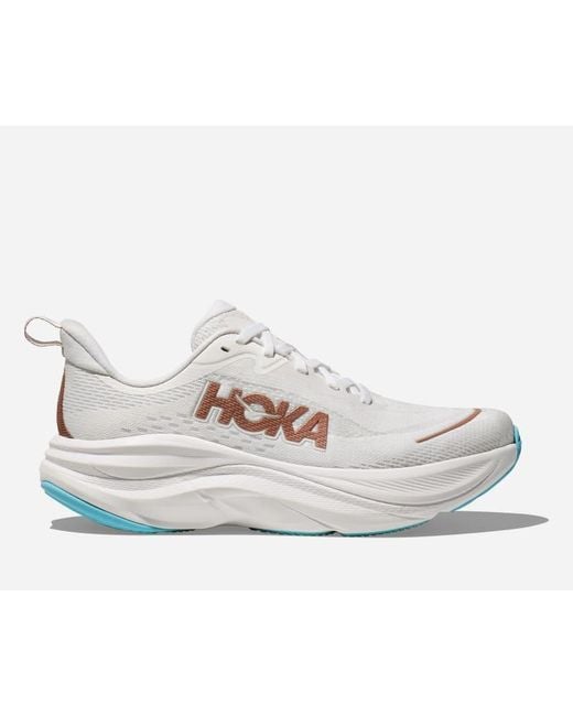 Hoka One One White Skyflow Road Running Shoes