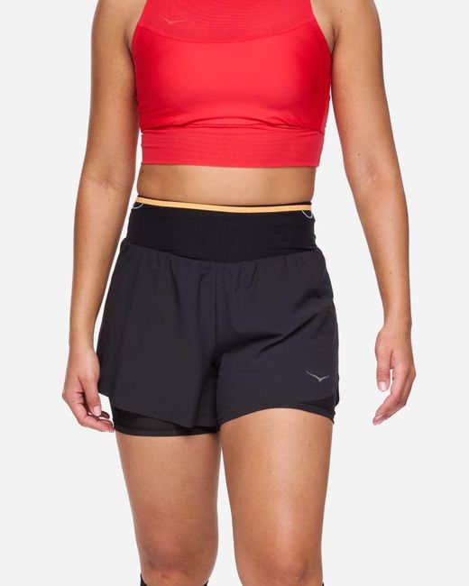 Hoka One One Pink Skyglide Trail Shorts