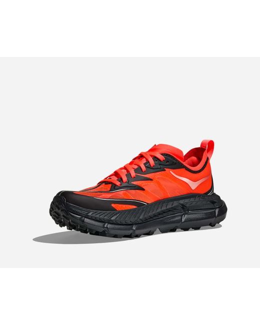 Hoka One One Red Mafate Speed 4 Lite Lifestyle Shoes