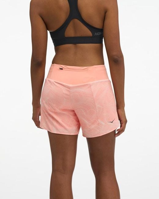 Hoka One One Pink Glide Shorts Mr 5'' 2in1