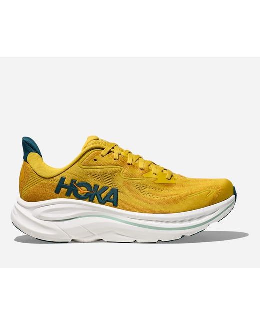 Hoka One One Yellow Clifton 10 Road Running Shoes for men
