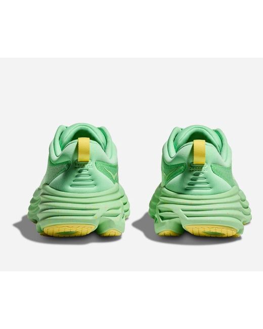 Hoka One One Bondi 8 Schuhe für Herren in Lime Glow/Lemonade Größe 42 | Straße in Green für Herren