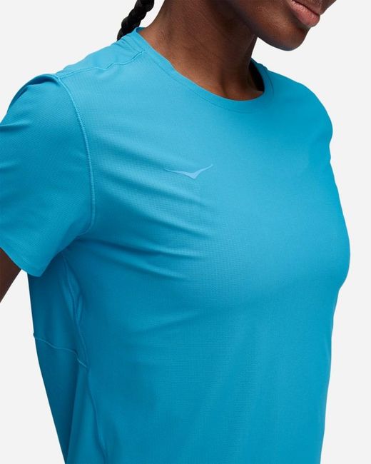 Hoka One One Blue Airolite Short Sleeve Top 2.0