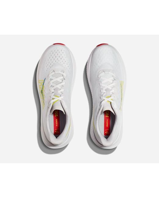 Hoka One One White Mach 6 Road Running Shoes for men