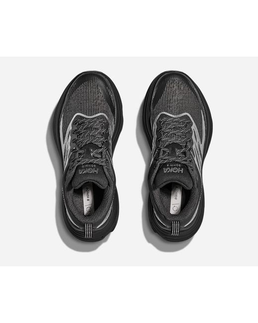 Hoka One One Black Stealth/tech Bondi 8 Caged Lifestyle Shoes