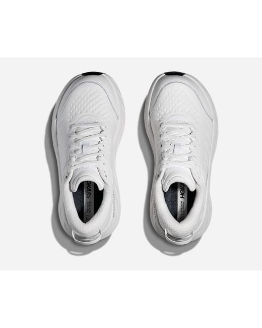 Hoka One One White Bondi Sr Road Running Shoes