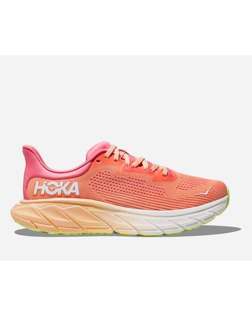 Arahi 7 Chaussures pour Femme en Papaya/Coral Taille 36 2/3 | Route Hoka One One en coloris Red
