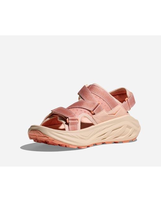 Hoka One One Pink Infini Hike TC Schuhe für Damen in Dawn Light/Vanilla Größe 36 2/3 | Wandern