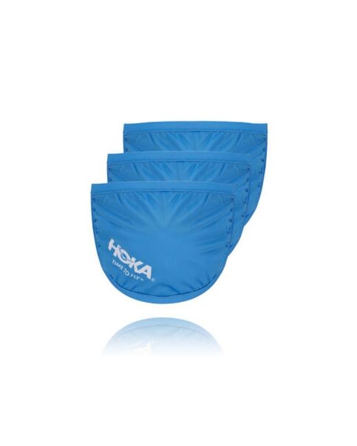 Hoka One One Face Mask (pack Of 3) In Blue, Size Small