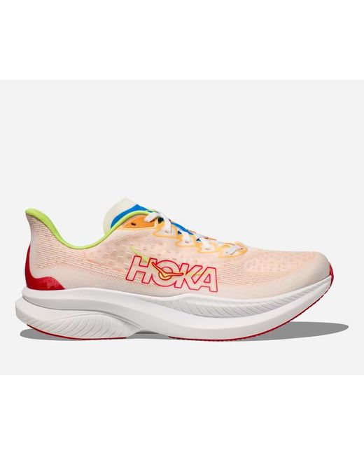 Hoka One One Mach 6 Road Running Shoes in Pink for Men Lyst UK