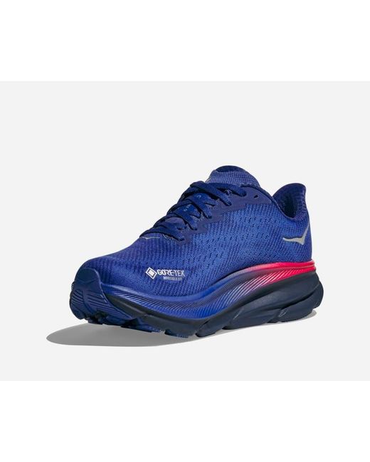 Hoka One One Blue Clifton 9 Gore-tex Road Running Shoes