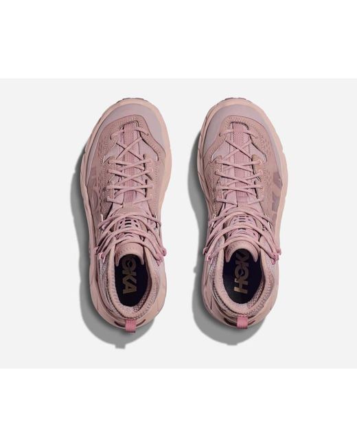 Hoka One One Pink Tor Ultra Hi Gore-tex Peach Whip