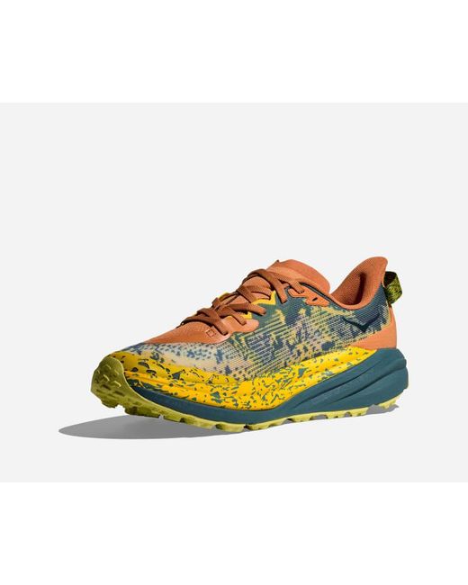 Hoka One One Speedgoat 6 Schuhe für Herren in Terra Cotta/Mountain Fog Größe 40 2/3 | Gelände in Yellow für Herren