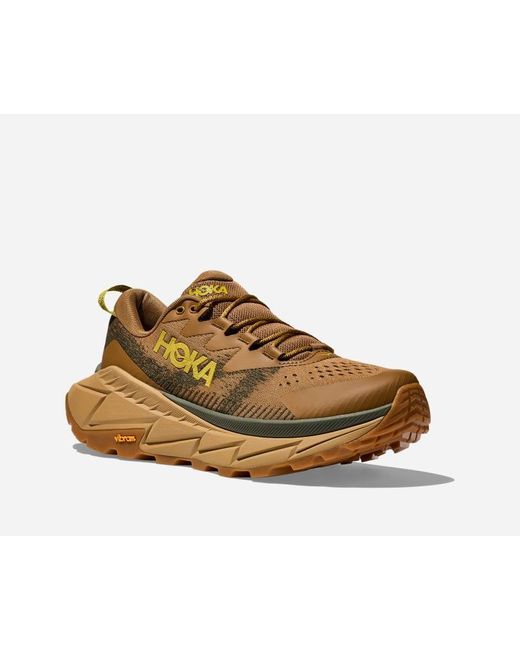 Hoka One One Brown Skyline-float X Hiking Shoes for men