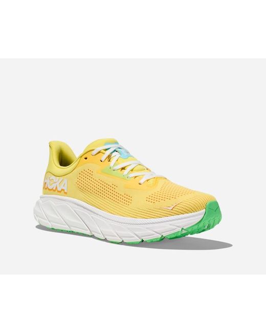 Hoka One One Yellow Arahi 7 Road Running Shoes for men