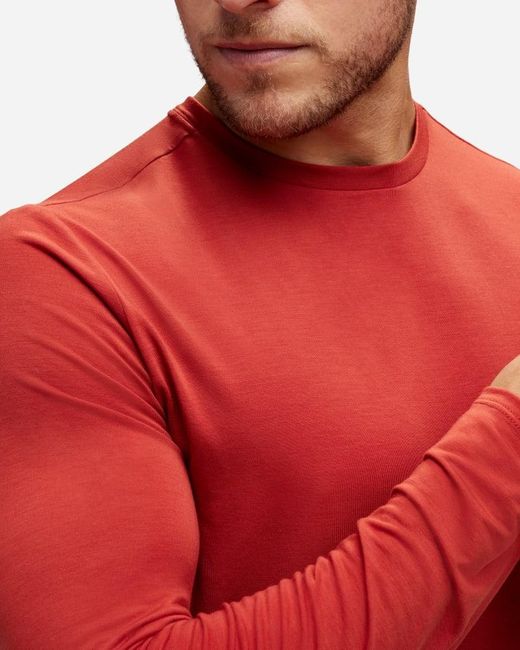 T-Shirt À Manches Longues Essential Pour Homme En Taille Hoka One One pour homme en coloris Red