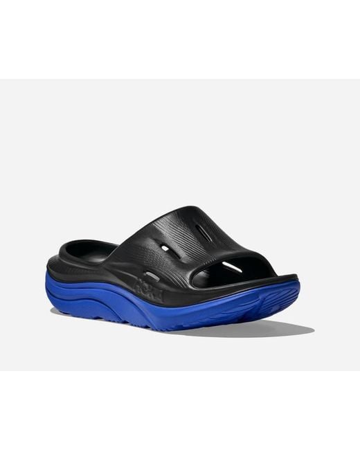 Ora Recovery Slide 3 Chaussures En Taille Hoka One One en coloris Blue