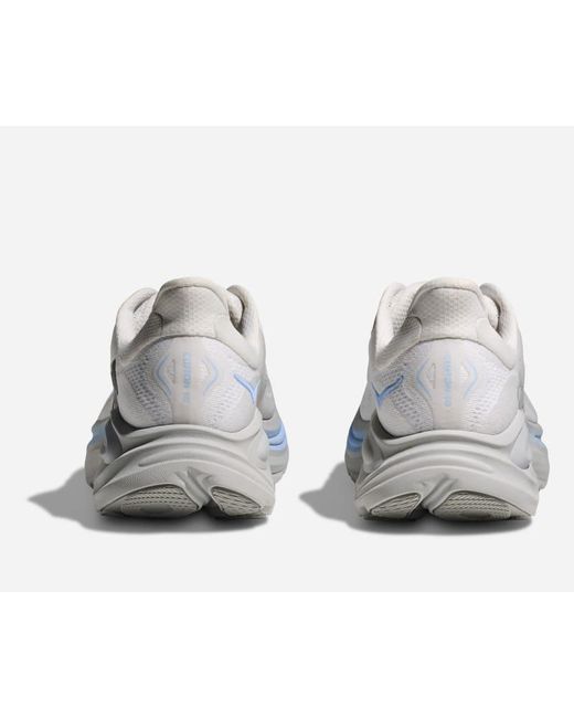 Hoka One One White Clifton 10 Road Running Shoes for men