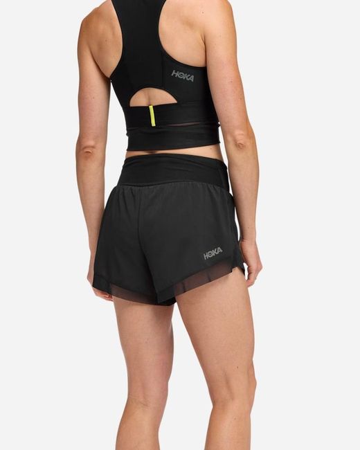 Hoka One One Black Glide 4'' Shorts