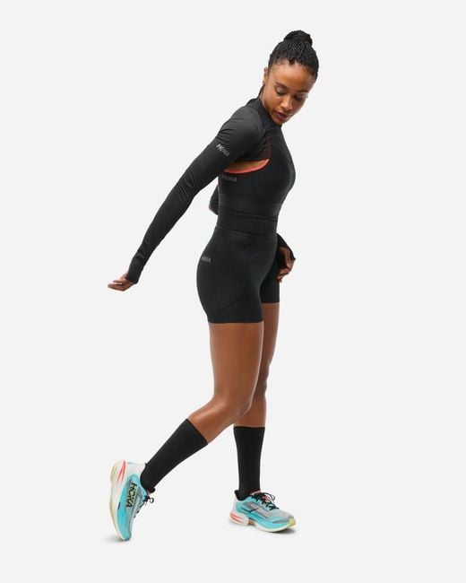 Hoka One One White Race Day Shrug Jacket