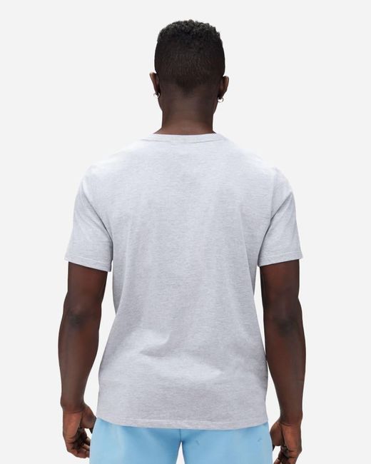 Hoka One One White Topo Logo Short Sleeve for men