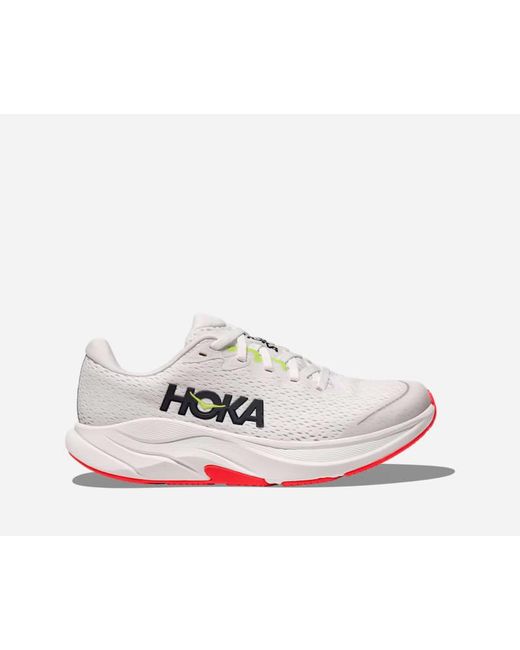 Hoka One One White Kid's Rincon 4 Road Running Shoes