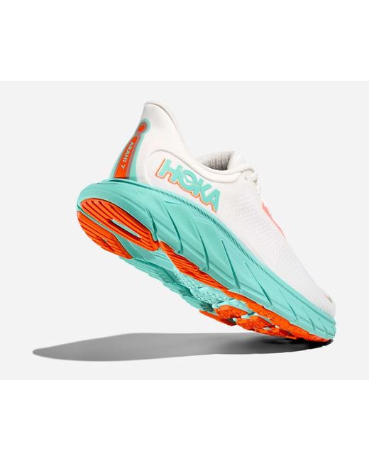 Hoka One One Blue Arahi 7 Schuhe für Herren in Frost/Aqua Glow Größe 42 | Straße
