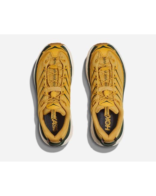 Hoka One One Mafate Three2 Schuhe in Golden Yellow/Eggnog Größe 38 2/3 | Lifestyle