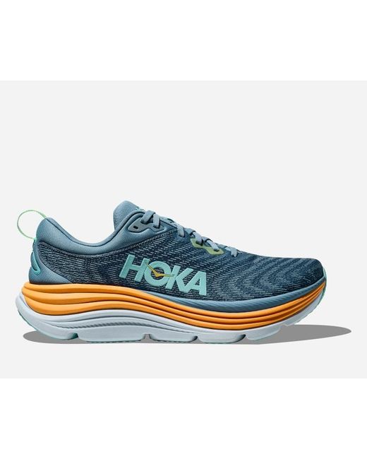 Hoka One One Blue Gaviota 5 Schuhe für Herren in Shadow/Dusk Größe 42 Weit | Straße