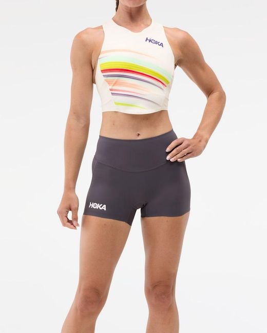 Hoka One One Blue Race Day Fitted 2.5" Short